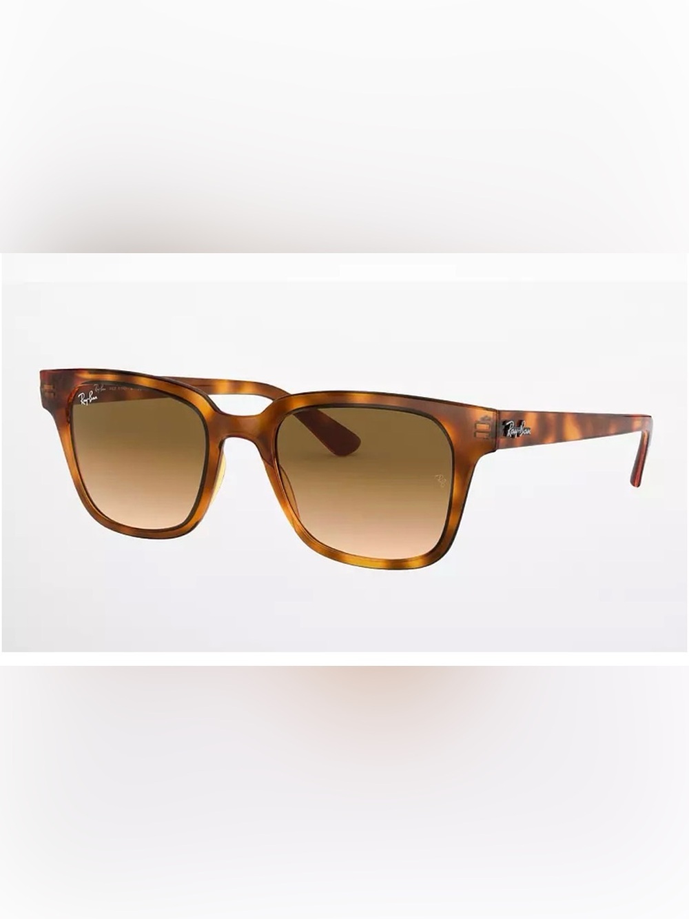 Ray-Ban Wayfarer 51 Tortoise Shell Temple Arms - Brown/Amber Pattern